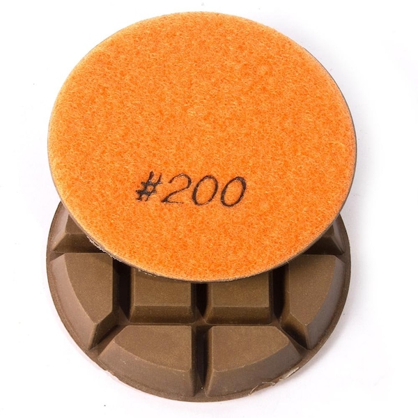 Specialty Diamond Resin Dry/Wet Floor Polishing Diamond Pad, 3 Inch 9mm Thick, 200 Grit 3200FPAD - main